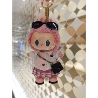 ラブブ labubu かわいい　ぬいぐるみ服着せ替え服　5点セット ピンク(ぬいぐるみ)