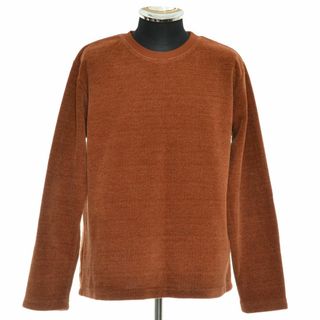 アーバンリサーチ(URBAN RESEARCH)のURBAN RESEARCH アーバンリサーチ ○長袖 Tシャツ ベロア 立体編み ニット系 WH96-11Y033 サイズ38 メンズ オレンジブラウン(Tシャツ/カットソー(七分/長袖))