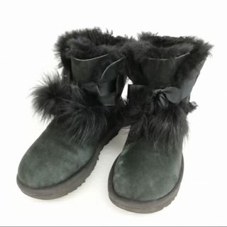アグ UGG 1018517 ジータ ムートン ブーツ 24cm ブラック(ブーツ)