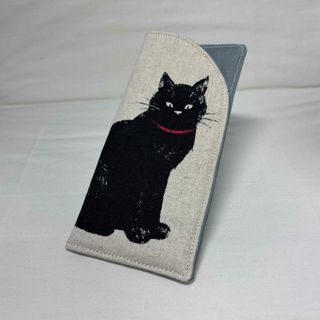 メガネケース　猫柄　黒猫　ハンドメイド(その他)