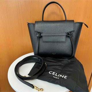 セリーヌ(CELINE)の【新品未使用】CELINE セリーヌ ベルトバッグ ナノ ブラック(ショルダーバッグ)