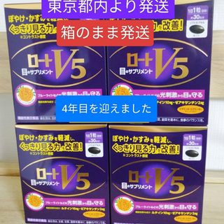 ロートセイヤク(ロート製薬)のロートV5粒 30粒 ロート製薬　4箱 賞味期限2028/3(ビタミン)
