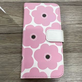 訳あり iPhone16pro ケース iPhoneケース 手帳型 花柄 ピンク(iPhoneケース)