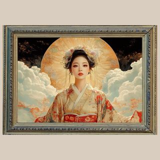 希望、幸福、成功✨天照大神様✨No.61【開運•風水•絵画風・ヒーリングアート】(アート/写真)