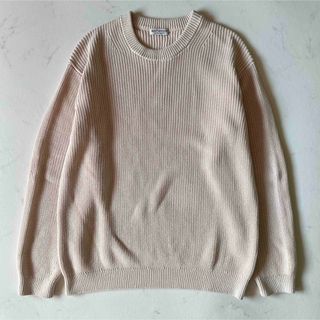 BEAUTY&YOUTH UNITED ARROWS - BEAUTY&YOUTH クリスプ アゼ フォルム クルーネック ニット S