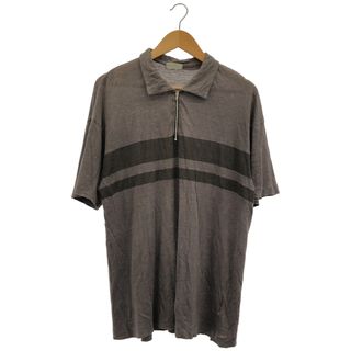 コムデギャルソンオム(COMME des GARCONS HOMME)のCOMME des GARCONS HOMME (コムデギャルソンオム) 1993's ハーフジップポロシャツ メンズ ブラウン FREE(シャツ/ブラウス(半袖/袖なし))