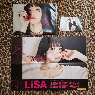 LiSA ／ クリアファイル + ポストカード + 四つ折りポスターセット！