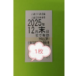 近鉄株主優待乗車券1枚 普通郵便送料無料(鉄道乗車券)