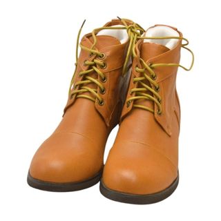 グローバルワーク(GLOBAL WORK)のshuca グローバルワーク GLOBAL WORK レースUPアンクルブーツ Lサイズ(24.0-24.5cm) ブラウン レディース s_z F-LSHOE3666(ブーツ)