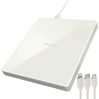 バッファロー ラクレコ＋ iPhone スマホ CD 取り込み CDレコーダー 語学 学習 プレーヤー パソコン不要 ケーブルモデル 【 iPhone 16 ・ Android/iPad/ウォークマン(その他)