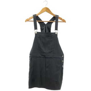 provoke (プロヴォーク) PV-070032 pinstripe jumper skirt ピンストライプジャンパースカート レディース ブラック FREE(ミニスカート)
