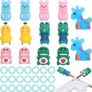 【特価商品】SUNNYCLUE 1箱74個 動物 マーカー 編み針 キャップ 可