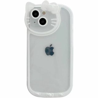 【カバー】iphone14 ケース 韓国 透明 可愛い 猫耳 スマホケース スマ