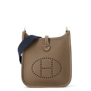 エルメス(HERMES)のエルメス エブリンTPM アマゾン エトゥープ/ブルーインディゴ/シルバー金具 トリヨンクレマンス K刻印(ショルダーバッグ)