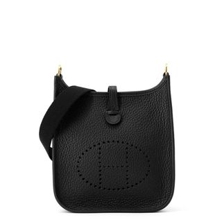 エルメス(HERMES)のエルメス ショルダーバッグ エブリンTPM 111cm ブラック/ゴールド金具 トリヨンクレマンス K刻印 黒(ショルダーバッグ)