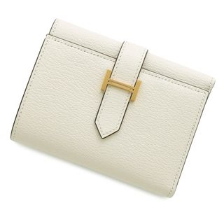 エルメス(HERMES)のエルメス 三つ折り財布 ベアンコンビネ ナタ/ゴールド金具 シェブルミゾル U刻印 財布 シェーブル(財布)