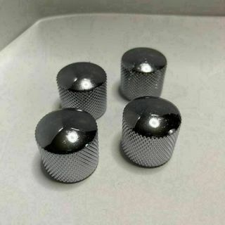 メタルノブ 銀 クローム ミリサイズ スプリットシャフト用 ×4(パーツ)