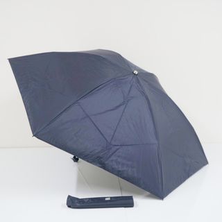 折りたたみ日傘 Blao ブラオ USED美品 晴雨兼用  軽量 UV ネイビー 無地 シンプル 55cm FS9194(傘)