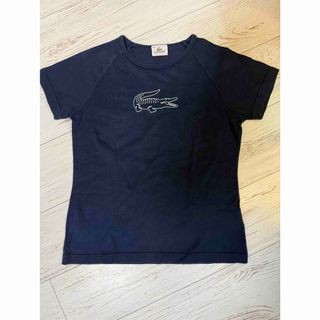 ラコステ(LACOSTE)のラコステスポーツ　ロゴプリントカットソー　size40 小さめ(Tシャツ(半袖/袖なし))