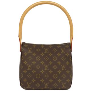 ルイヴィトン(LOUIS VUITTON)のルイヴィトン LOUIS VUITTON ハンドバッグ ルーピング MM モノグラムキャンバス モノグラム ゴールド金具 茶 M51146 FL0093 【箱】【中古】(ハンドバッグ)
