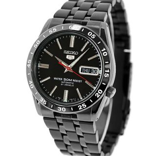 セイコー(SEIKO)のセイコー SEIKO 腕時計 メンズ SNKE03K1 セイコー5 逆輸入  黒い稲妻 ブラックサンダー オールブラック 自動巻き（Cal.7S26） ブラックxブラック アナログ表示(腕時計(アナログ))