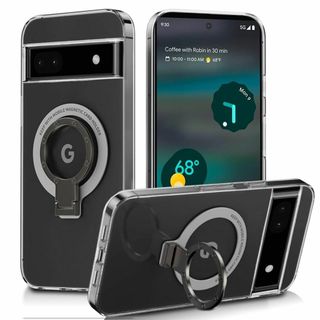 Google Pixel 6A 5G ケース MagSafe対応 透明 リング付
