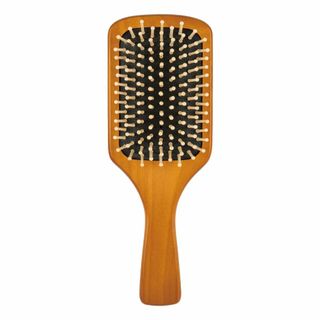【特価セール】貝印 KAI ヘアブラシ 姫椿の パドルブラシ 木製 頭皮 マッサ