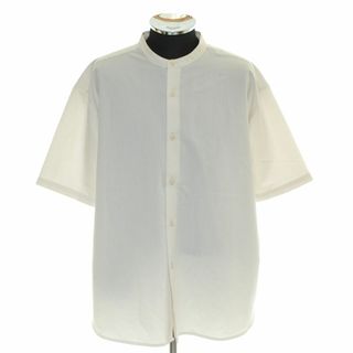 アーバンリサーチ(URBAN RESEARCH)のURBAN RESEARCH アーバンリサーチ ○半袖 シャツ SENSE OF PLACE バンドカラー サイズM メンズ オフホワイト(Tシャツ/カットソー(半袖/袖なし))