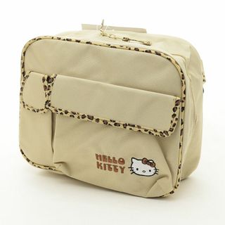 サンリオ(サンリオ)の未使用品 Sanrio サンリオ ○ウエストバッグ ボディバッグ ハローキティ マザーズママヒップバッグ ヒョウ ナイロンキャンバス レディース ベージュ(ボディバッグ/ウエストポーチ)