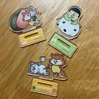 まめきちまめこ ニートの日常 アクリルスタンド 3点セット(キャラクターグッズ)