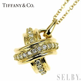 ティファニー(Tiffany & Co.)のティファニー K18YG ダイヤモンド ペンダントネックレス シグネチャー(ネックレス)