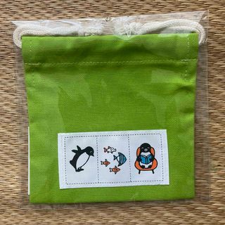 Suicaのペンギン　ミニ巾着袋　黄緑
