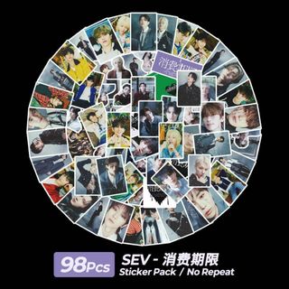 【98枚】SEVENTEEN セブチ ステッカー シール(アイドルグッズ)