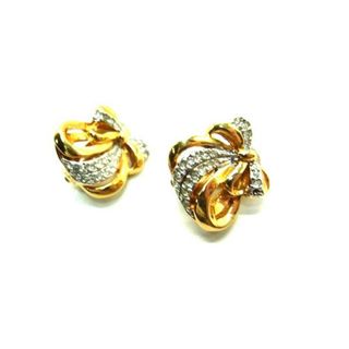 ニナリッチ(NINA RICCI)のNINA RICCI ニナリッチ ラインストーン クリップ式 イヤリング アクセサリー レディース ゴールド系 DJ6378(ネックレス)