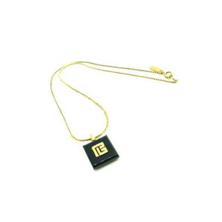 バルマン(BALMAIN)のBALMAIN バルマン ロゴモチーフ ネックレス ペンダント アクセサリー レディース ゴールド系×ブラック系 DJ6465(ネックレス)