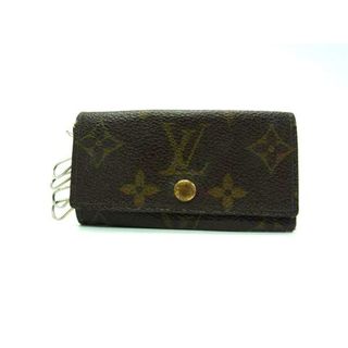 ルイヴィトン(LOUIS VUITTON)のLOUIS VUITTON ルイヴィトン M69517 モノグラム ミュルティクレ4 4連キーケース 鍵入れ レディース メンズ ブラウン系 DJ6598(その他)