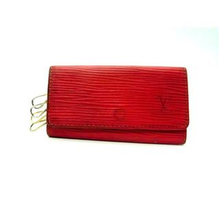 ルイヴィトン(LOUIS VUITTON)のLOUIS VUITTON ルイヴィトン M63827 エピ ミュルティクレ4 4連 キーケース 鍵入れ レディース メンズ レッド系 DJ6593(その他)