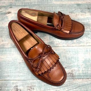 アレンエドモンズ(Allen Edmonds)のUSA製 希少 美品 Allen Edmonds キルトローファー(スリッポン/モカシン)