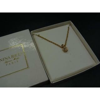 ニナリッチ(NINA RICCI)の■美品■ NINA RICCI ニナリッチ ラインストーン ネックレス ペンダント アクセサリー レディース ゴールド系×シルバー系 DY0750(ネックレス)