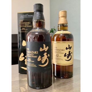 サントリー - 山崎18年 700ml【1本】、山崎12年 700ml【1本】