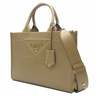 プラダ(PRADA)の【新品】プラダ バッグ ハンドバッグ PRADA ソフトカーフ シンボル トップ ステッチ トライアングル ロゴ 2WAY バッグ ストラップ付 斜め掛け 1BA379 SOFT CALF CARAMEL X (ブラウン系) アウトレット レディース 送料無料(ショルダーバッグ)