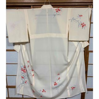 絽　アイボリー訪問着　夏着物　舞台　結婚式　観劇　お茶会　花火大会(着物)