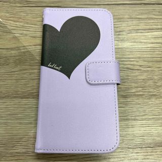 iPhone15pro ケース iPhoneケース 手帳型 紫 ハート
