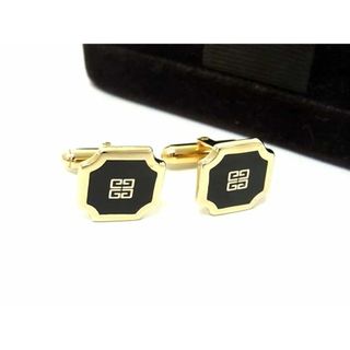 ジバンシィ(GIVENCHY)の■極美品■ GIVENCHY ジバンシィ カフスボタン カフリンクス アクセサリー 紳士 ビジネス メンズ ブラック系×ゴールド系 DJ1486(その他)