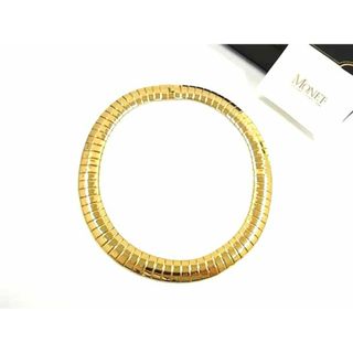■新品同様■ MONET モネ ネックレス チョーカー アクセサリー レディース ゴールド系 DJ2238(ネックレス)