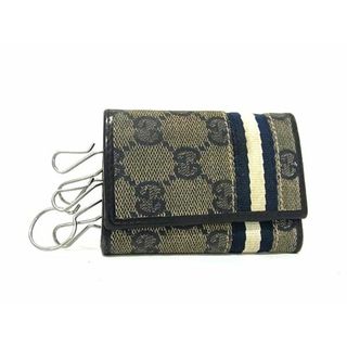 グッチ(GUCCI)のGUCCI グッチ 5連 キーケース 鍵入れ メンズ レディース ブラック系×ホワイト系 DJ1945(その他)