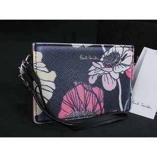 ポールスミス(Paul Smith)のPaul Smith ポールスミス レザー 花柄 カードケース カード入れ パスケース 定期入れ レディース ネイビー系×マルチカラー DI9985(その他)