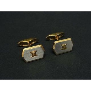 セリーヌ(CELINE)の■美品■ CELINE セリーヌ マカダム カフスボタン カフリンクス アクセサリー ビジネス メンズ ゴールド系×シルバー系 DI5134(その他)
