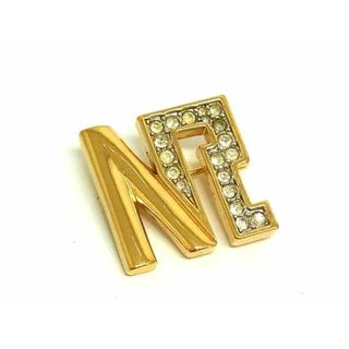 ニナリッチ(NINA RICCI)の■美品■ NINA RICCI ニナリッチ ヴィンテージ ラインストーン ピンブローチ ピンバッジ アクセサリー レディース ゴールド系 DI7335(その他)