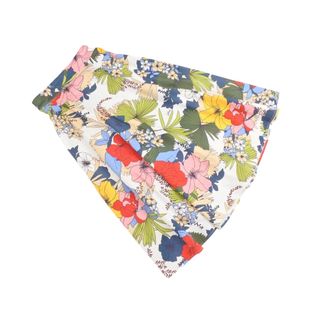ダブルスタンダードクロージング(DOUBLE STANDARD CLOTHING)のDOUBLE STANDARD CLOTHING ダブルスタンダードクロージング 花柄 Aライン 台形 スカート size36/白 ■■ レディース(ロングスカート)